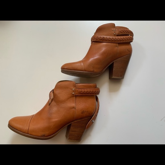 Rag & Bone natural woven harrow boots leather 38.5 - Picture 5 of 15